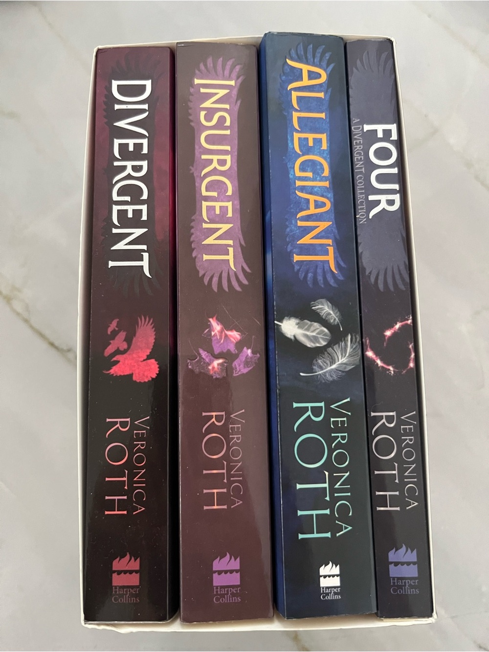 Four-Book Boxed Set (Divergent, Insurgent, Allegiant, Four) - perfect condition